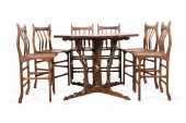 7PCS JOHN W. WILLIAMS BUBINGA
