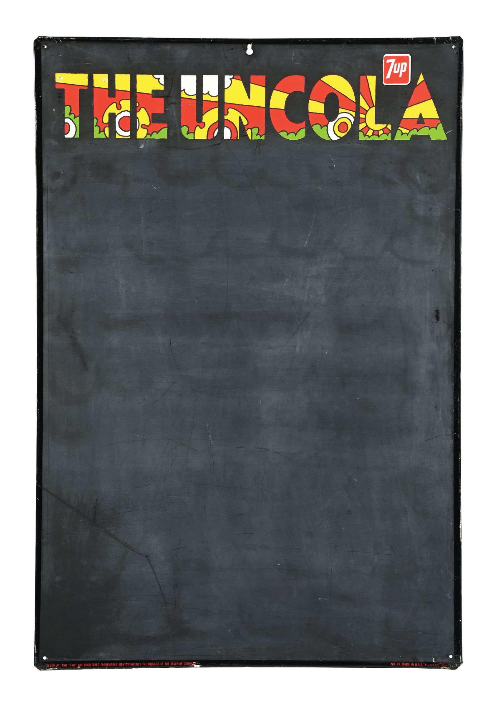 7UP THE UNCOLA MENU SIGNSST. A nice