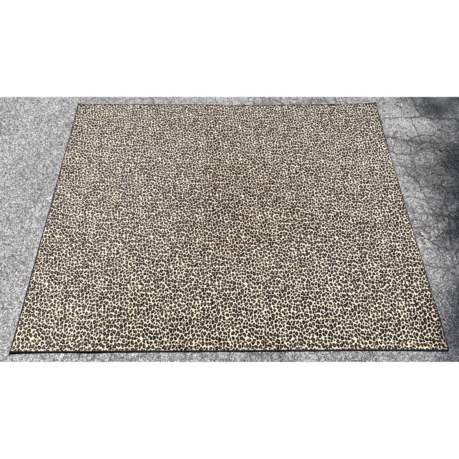 8' 11" x 12' 2" Large Leopard Print