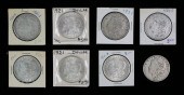 8 1921 MORGAN SILVER DOLLARS4
