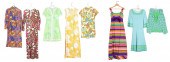 (8) 60's/70's garments to incl