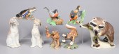 (8) Animal figurines, c/o Leno