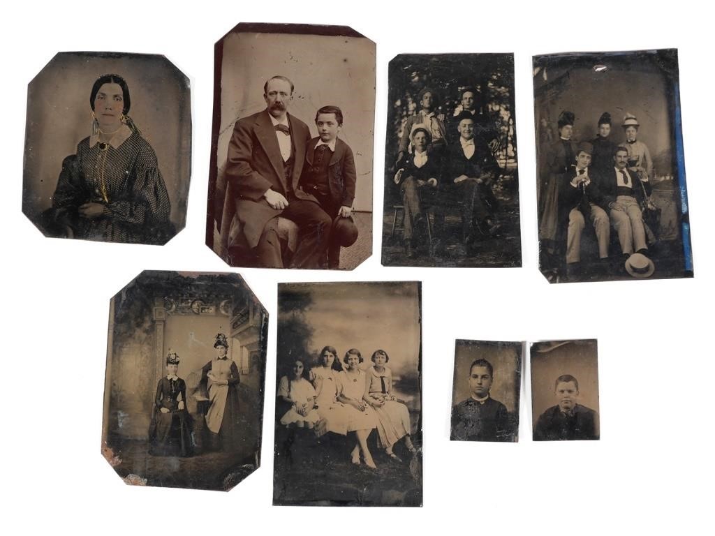 (8) ANTIQUE TINTYPE