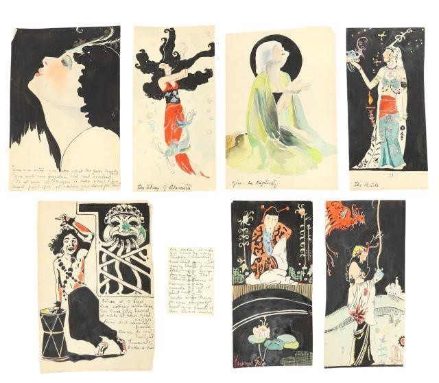 (8) ART DECO ILLUSTRATIONS LAURENCE