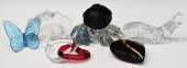 (8) ART GLASS LALIQUE, BACCARA