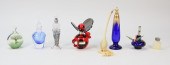 8 ART GLASS PERFUME BOTTLES8 p