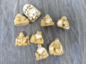 8 Asian Netsuke Style Ivories.