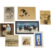 (8) ASIAN PAINTINGS, INCL. STY