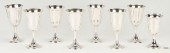 8 ASSORTED STERLING SILVER GOB
