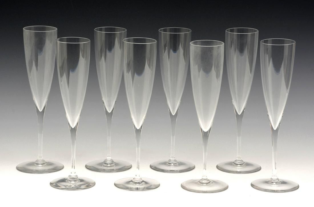 8 BACCARAT "DOM PERIGNON" CHAMPAGNE