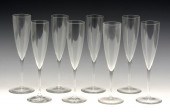 8 BACCARAT "DOM PERIGNON" CHAM