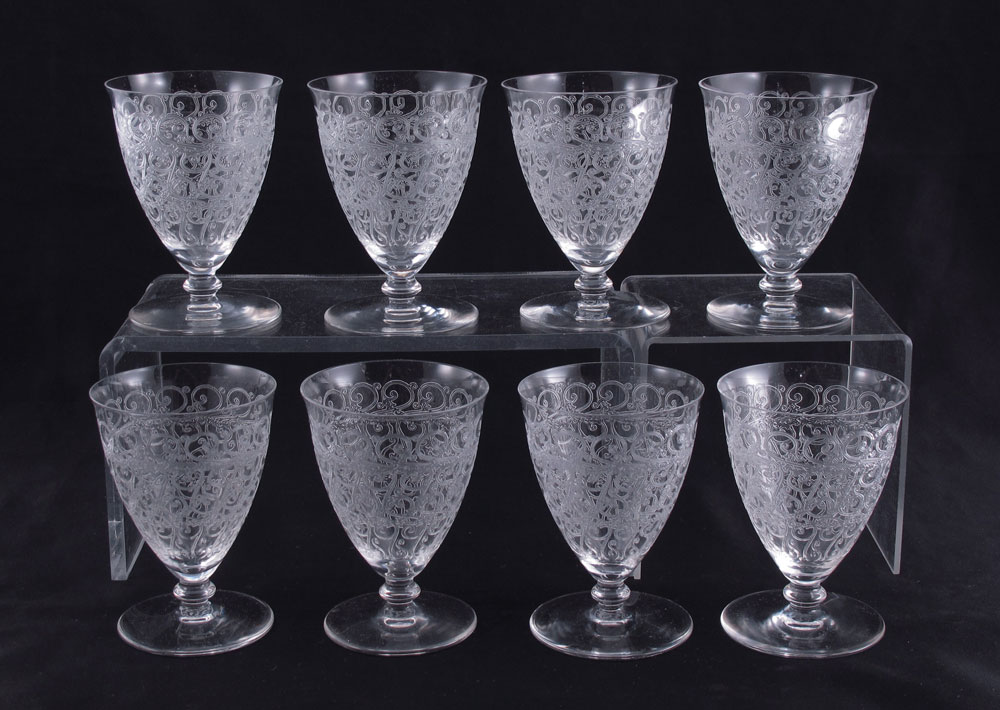 8 BACCARAT FRENCH CRYSTAL
