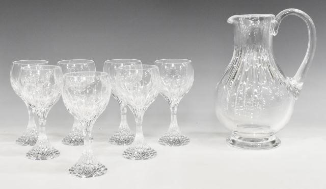 (8) BACCARAT 'MASSENA' BORDEAUX