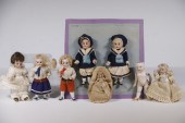 (8) BISQUE PORCELAIN DOLLS Lot