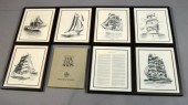(8) Black & White Prints Of Sh