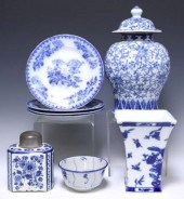 (8) BLUE & WHITE TABLEWARE, LI