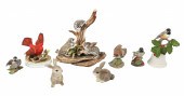 (8) Boehm porcelain birds and