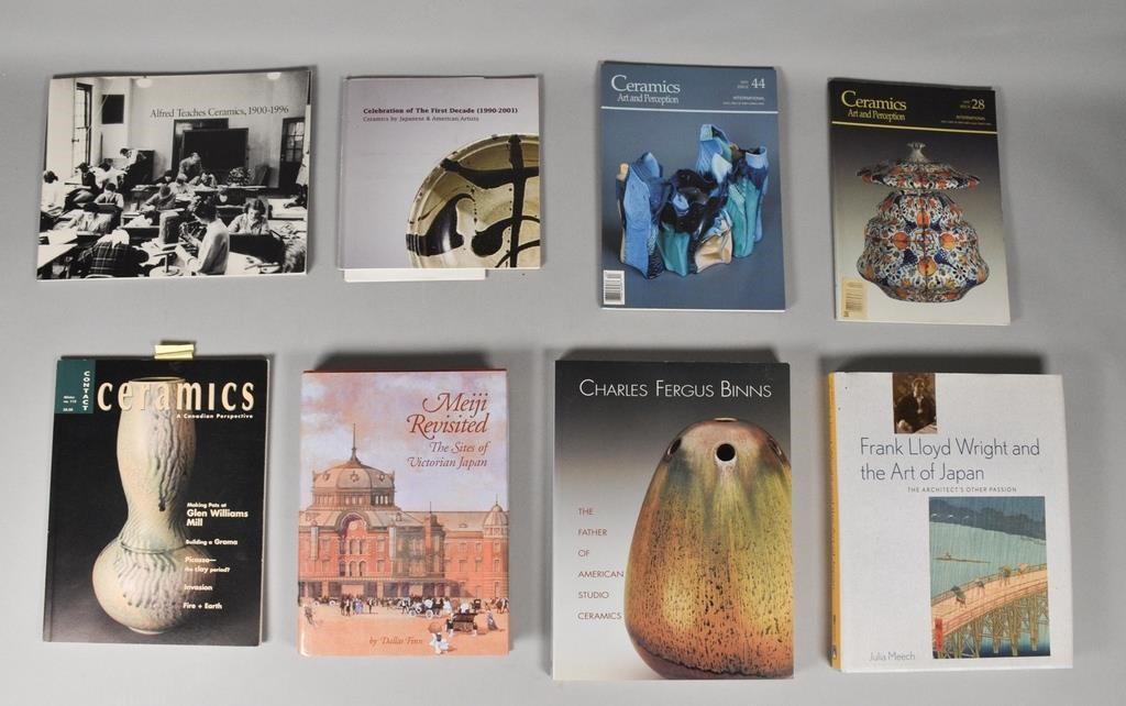 8 BOOKS ON STUDIO CERAMICS AND
