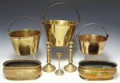 (8) BRASS HOUSEWARE JARDINIERE