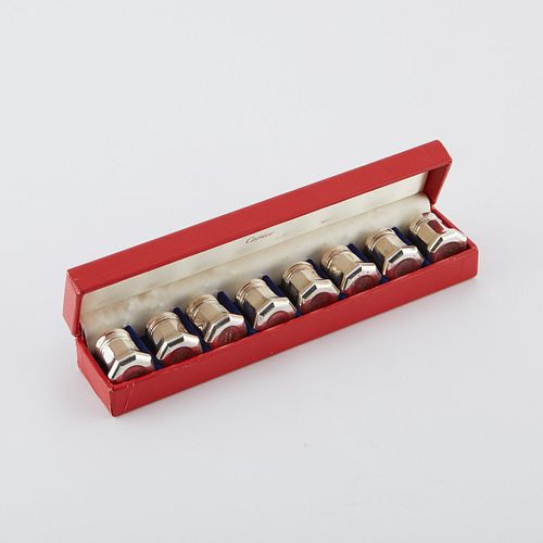 8 CARTIER STERLING SILVER SALT &
