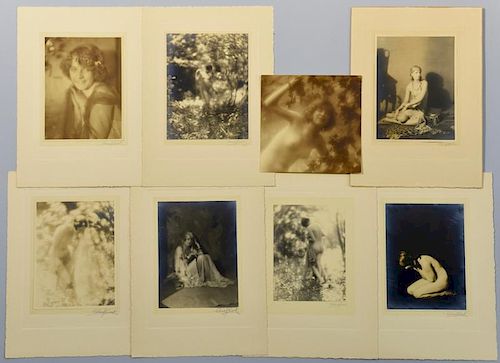 8 CHARLIE COOK GELATIN PRINTS,