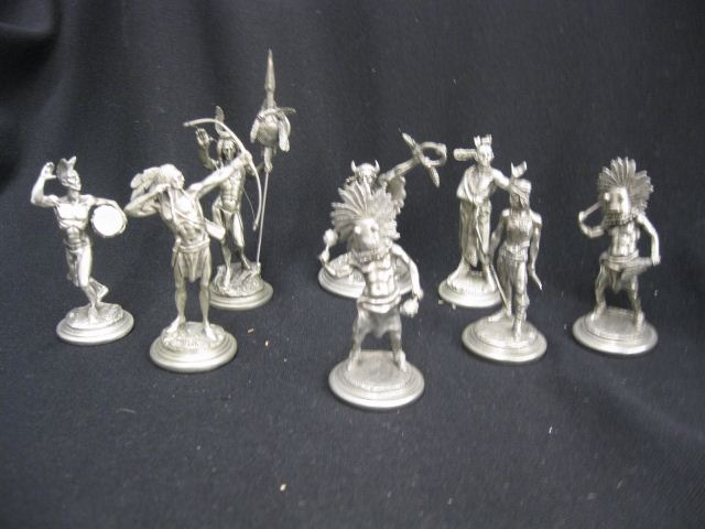 8 Chilmark Pewter Figurines of