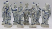 (8) CHINESE BLUE AND WHITE STA
