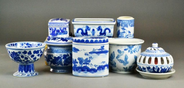 (8) Chinese Blue & White