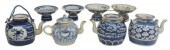 (8) CHINESE BLUE & WHITE TEAPO