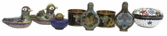 (8) CHINESE CLOISONNE SNUFF