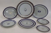 (8) CHINESE EXPORT BLUE & WHIT