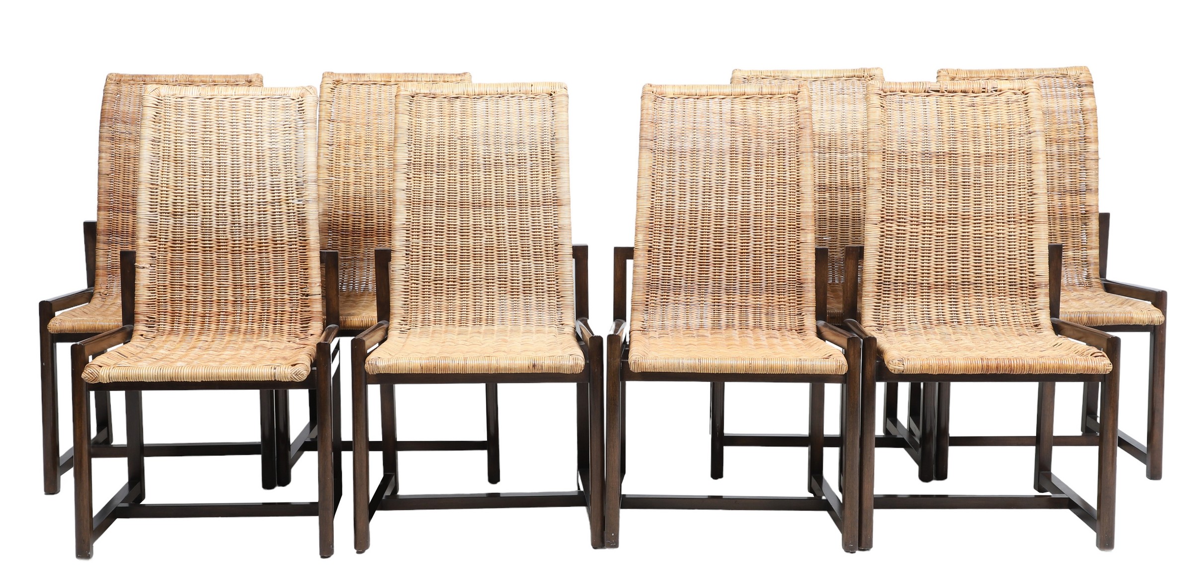 (8) Contemporary wicker and