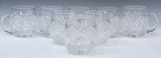 (8) CUT CRYSTAL BRUNSWICK STAR BEER