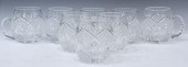 (8) CUT CRYSTAL BRUNSWICK STAR