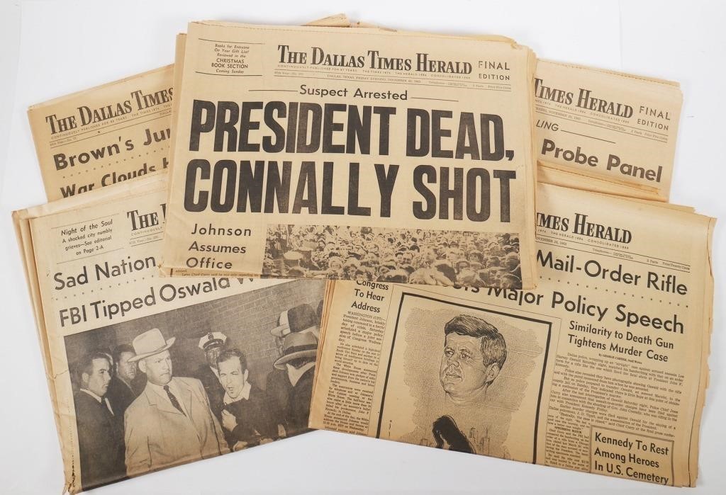 (8) DALLAS TIMES HERALD, JFK