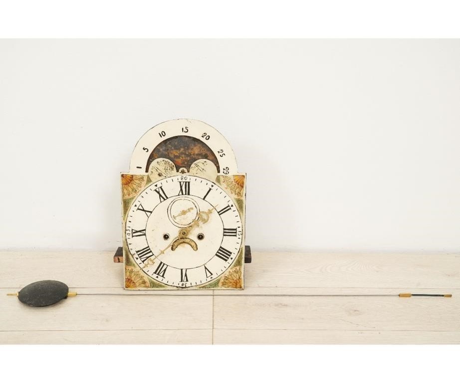 8-day tall case clock movement with