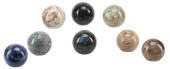 (8) DECORATIVE STONE SPHERES O