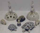 8 DEDHAM POTTERY FIGURAL ITEMS