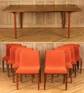 8 DINING CHAIRS LABELED KNOLL