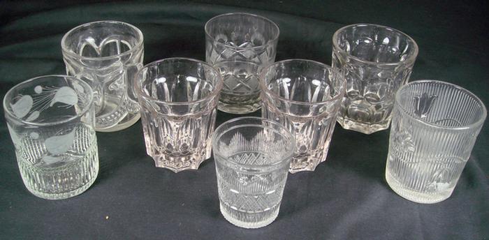 8 EAPG tumblers, c/0 Bellflower,