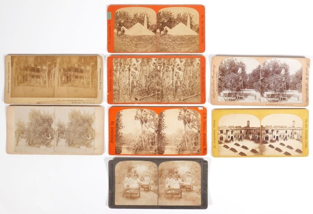 (8) EARLY PHOTO STEREOVIEWS