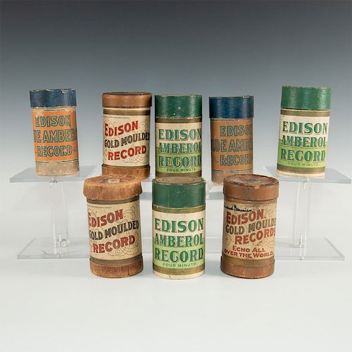8 EDISON CYLINDER RECORDSProduced