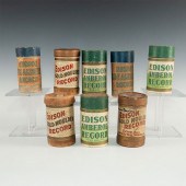 8 EDISON CYLINDER RECORDSProdu