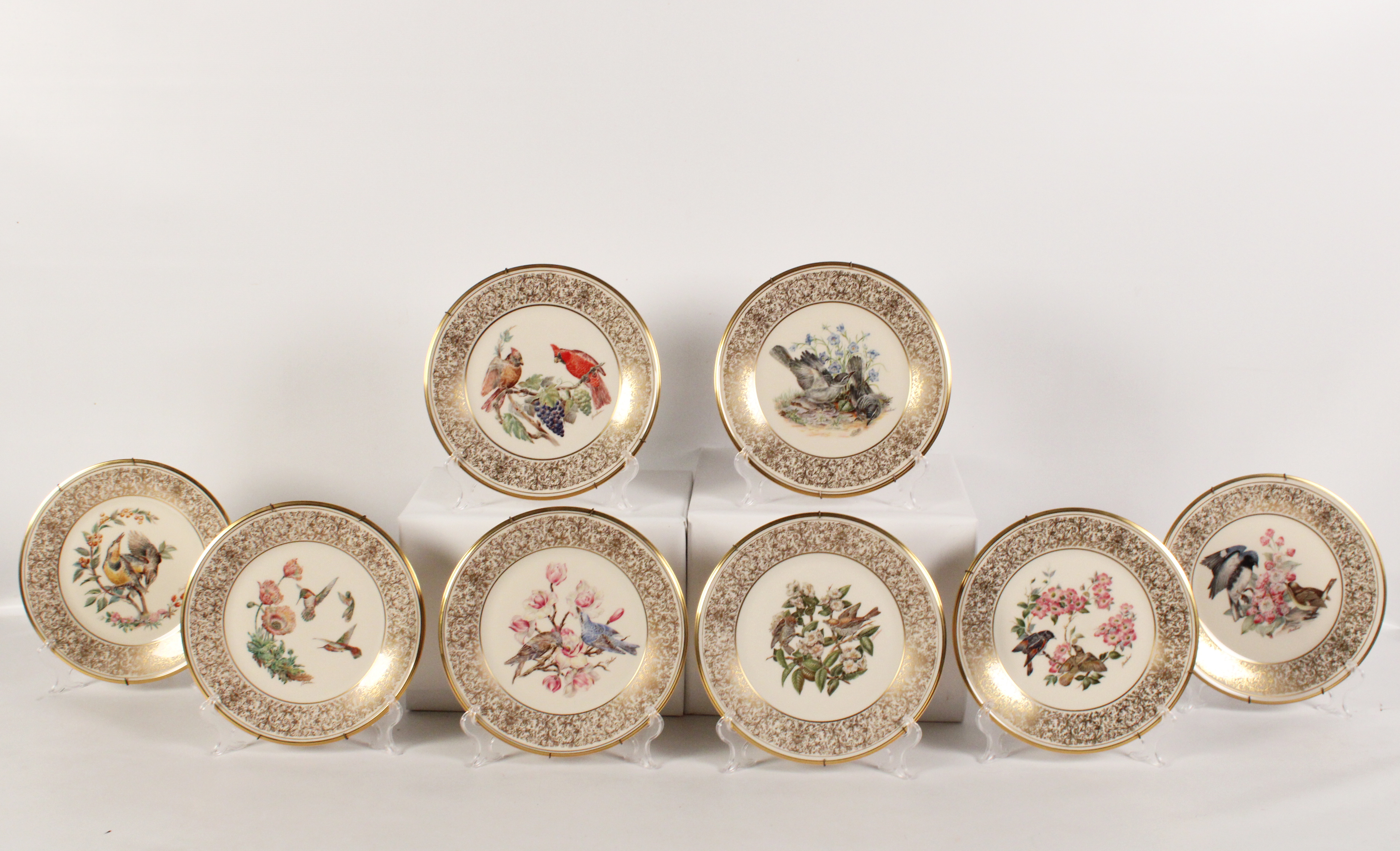 8 EDWARD MARSHALL BOEHM BIRD PLATES