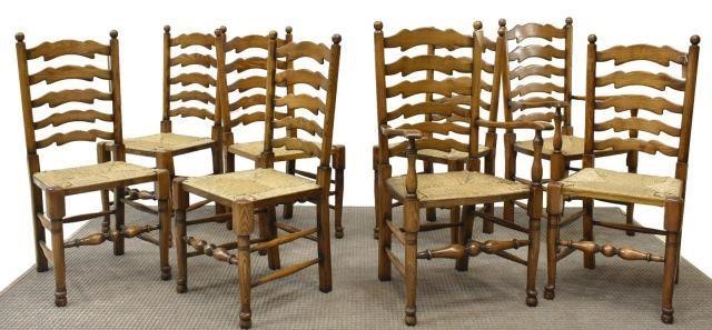 (8) ENGLISH LANCASHIRE OAK