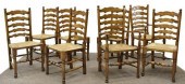 (8) ENGLISH LANCASHIRE OAK LAD