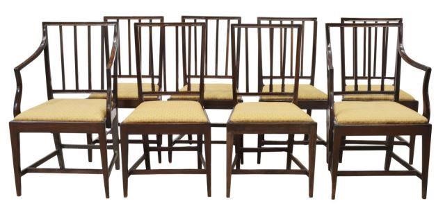 (8) ENGLISH SHERATON STYLE SIDE &
