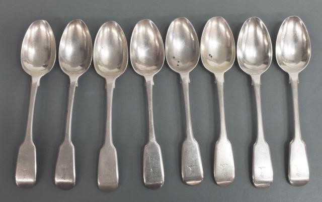 (8) ENGLISH VICTORIAN STERLING
