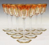 (8) FRENCH BACCARAT 'HARCOURT