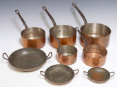 (8) FRENCH COPPER GRADUATED KI